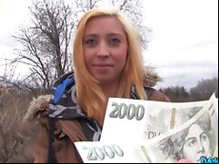 Public, Amateur, Blonde, Blowjob, Cash, Couple